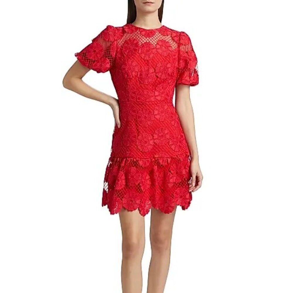 Milly Yasmin Gerber Daisy Red Dress